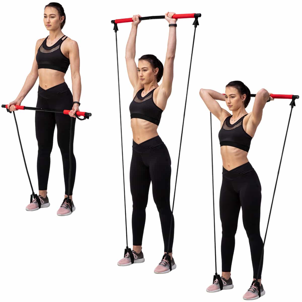 HMS DC30 Pilates Bar with bands - versatile training 2