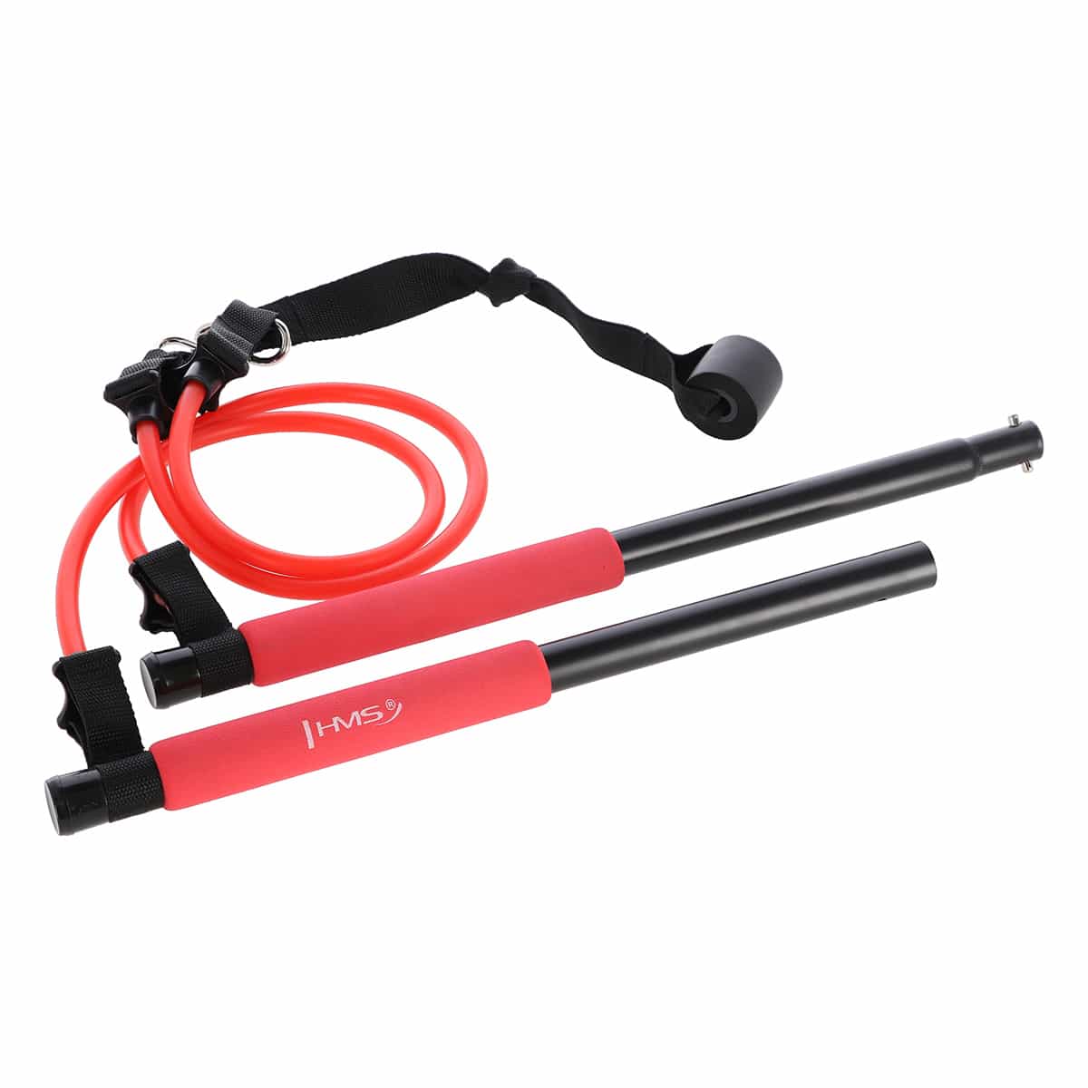 HMS DC31 Pilates bar with resistance bands - home workout 6