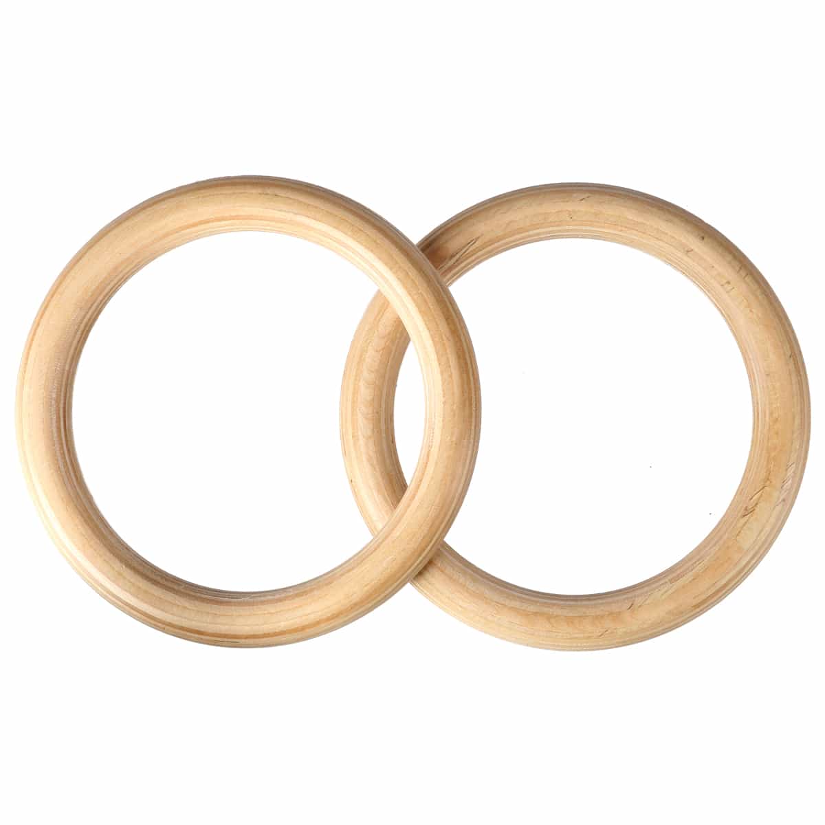 HMS Premium Wooden Gymnastic Rings TX08 with measuring tape - ideal for Cross training 6