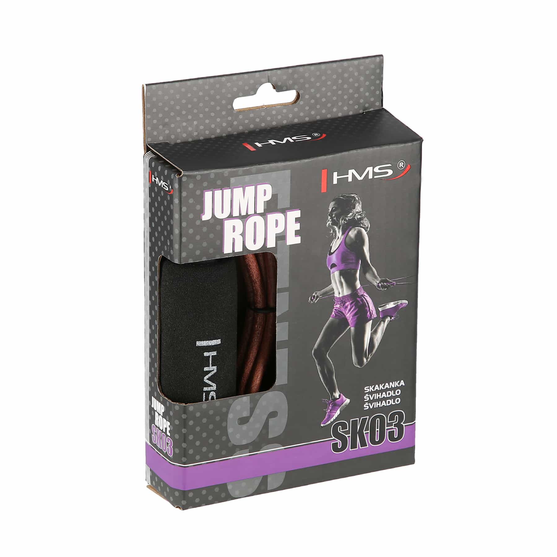 HMS SK03 Leather Skipping Rope - improve your fitness and coordination 7