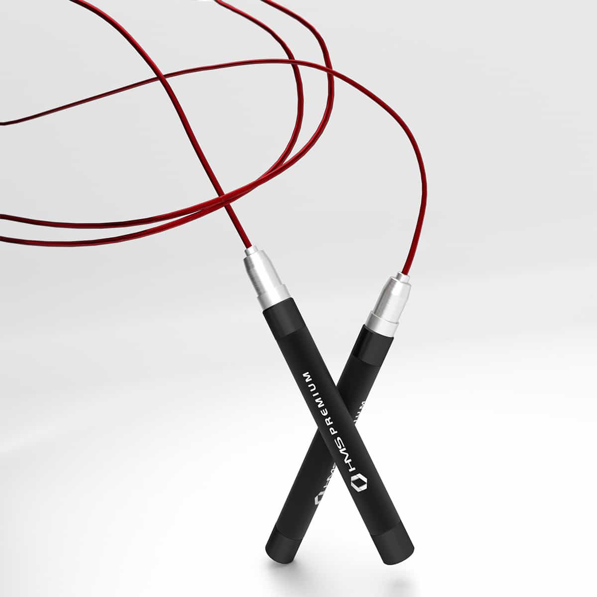 HMS Premium SK60 Black/Red Speed Jump Rope 8