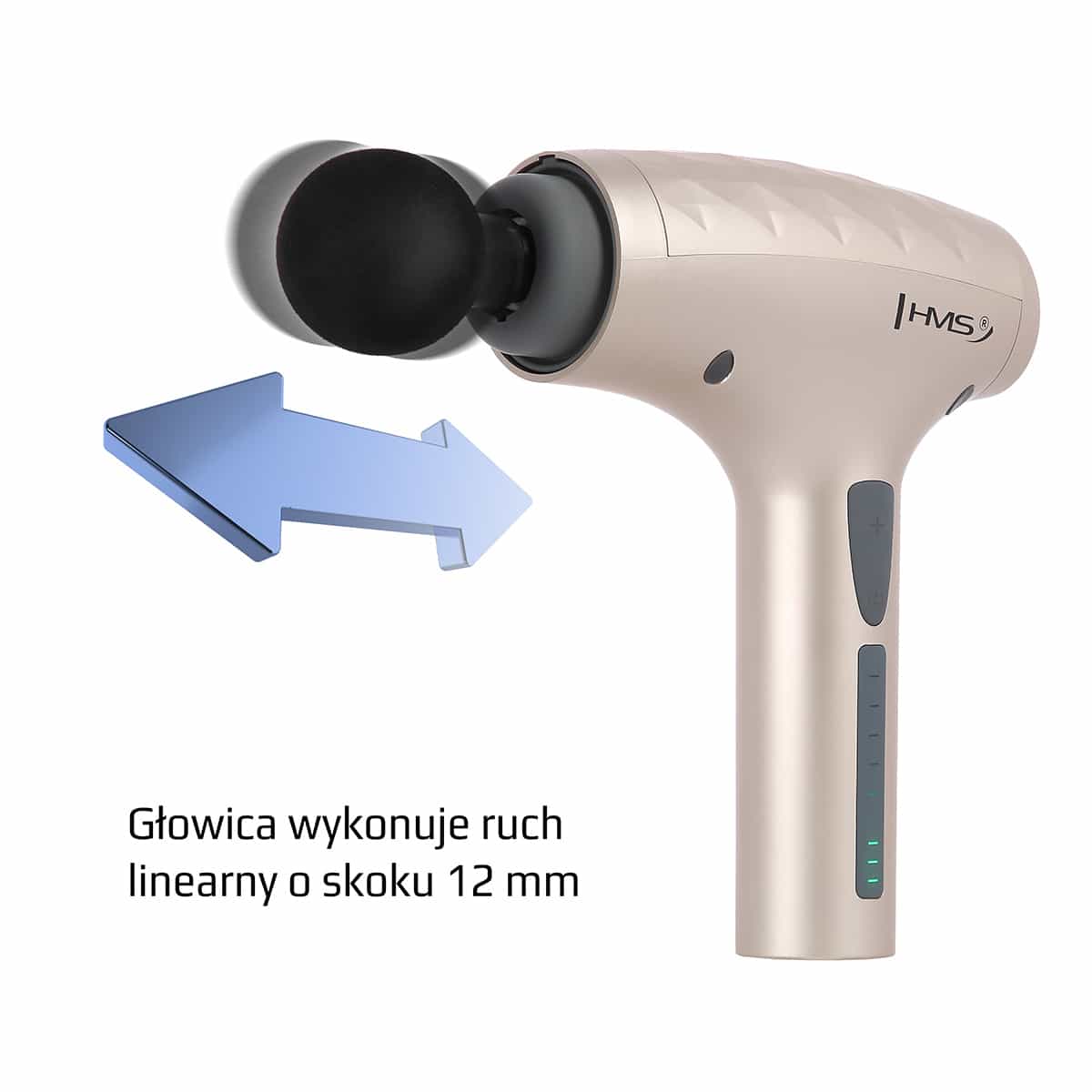 HMS Massage gun PDM3134I Gold - golden relaxation for your muscles 7