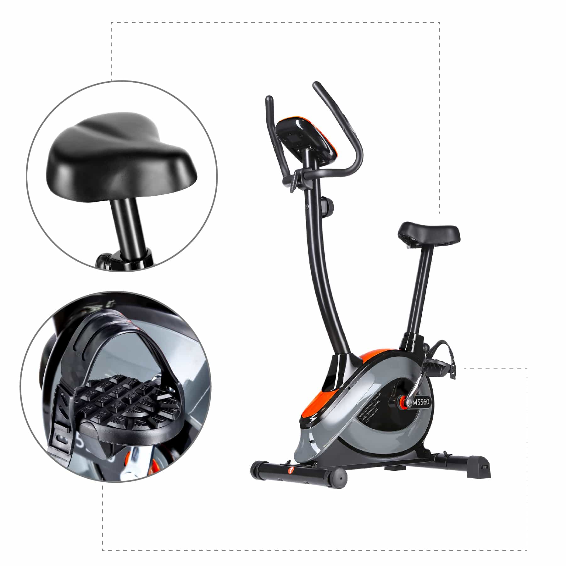 HMS M5560-i Magnetic Exercise Bike - ideal for your home workout 6
