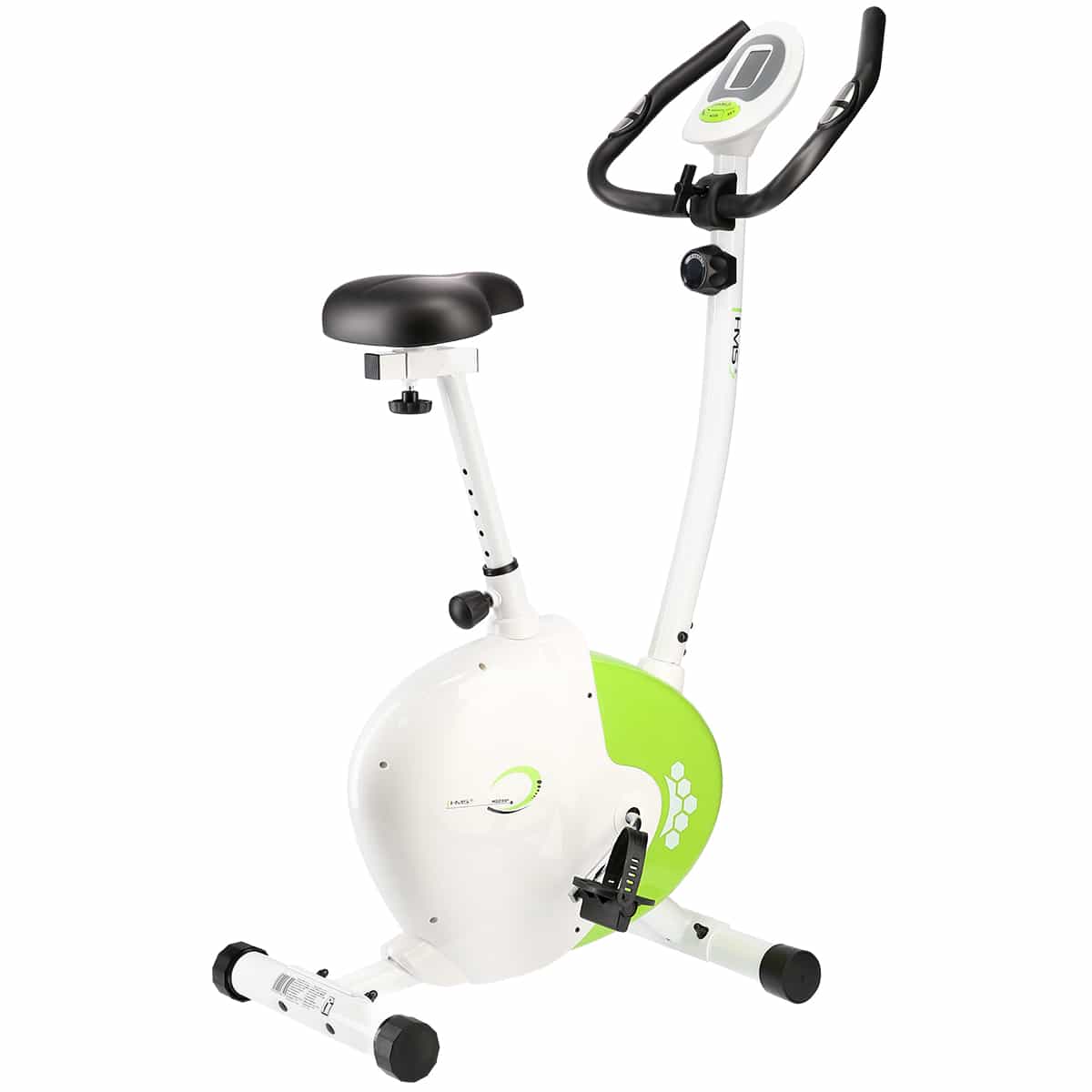 HMS Magnetic bike M9239 - white-green, ideal for home workouts 5