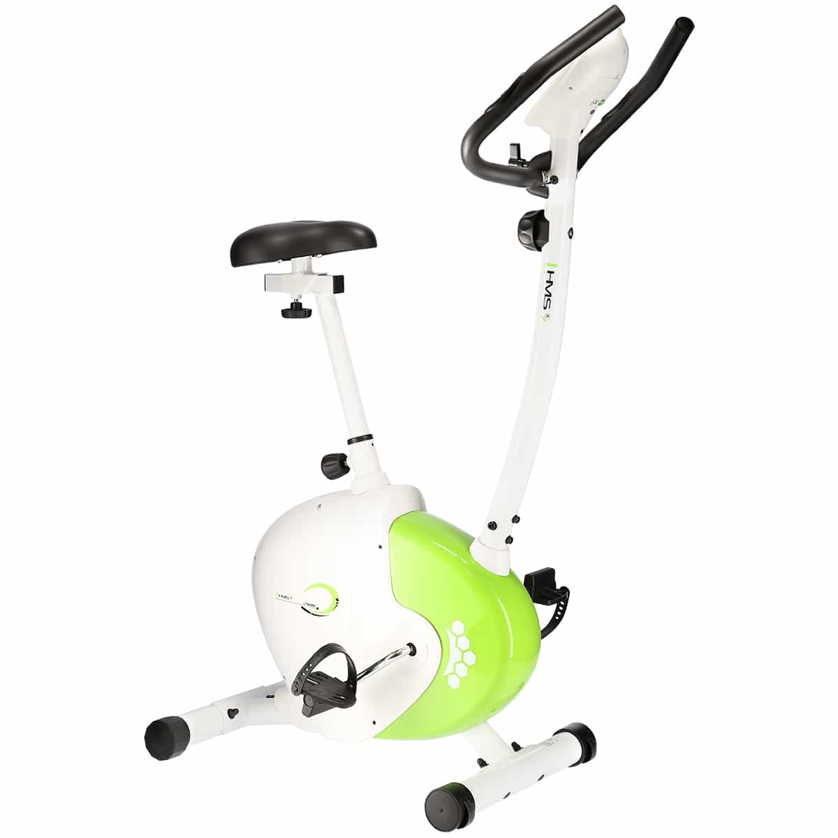 HMS Magnetic bike M9239 - white-green, ideal for home workouts 6
