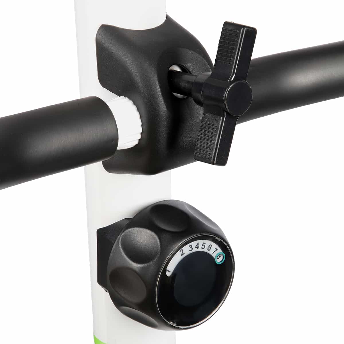 HMS Magnetic bike M9239 - white-green, ideal for home workouts 10