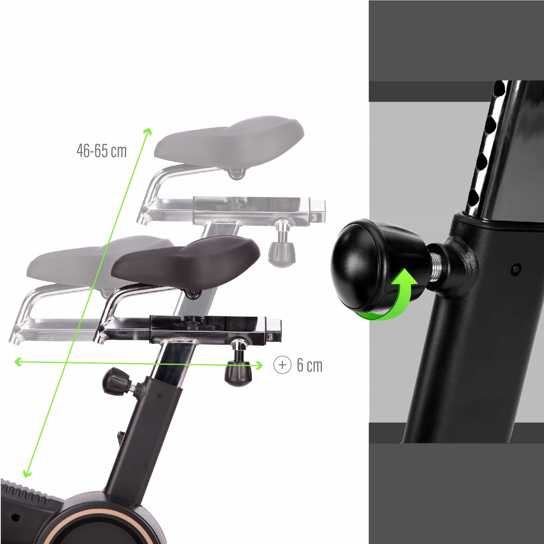 HMS MP5458 - Semi-professional Spinning Bike - ideal for cardio training 5