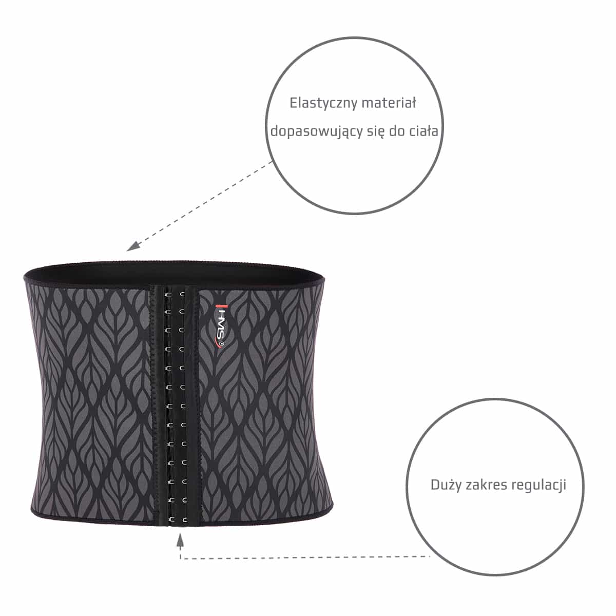 HMS Slimming Corset - Neoprene Waist Belt L/XL - shape your figure! 9