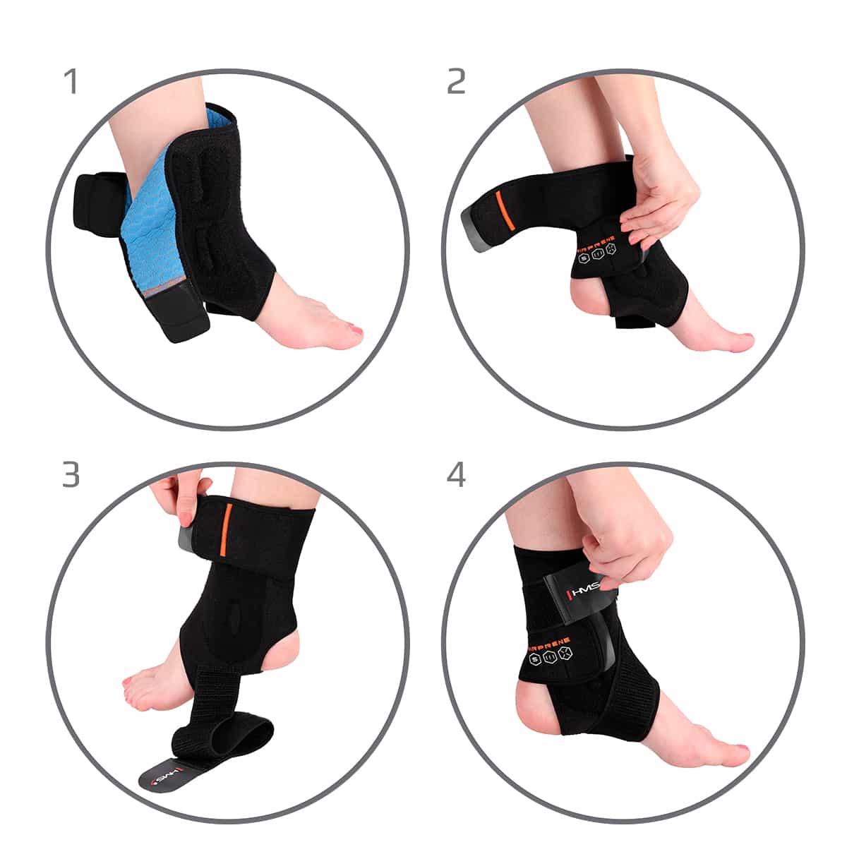 HMS Ankle joint stabilizer one size - support and protection 6