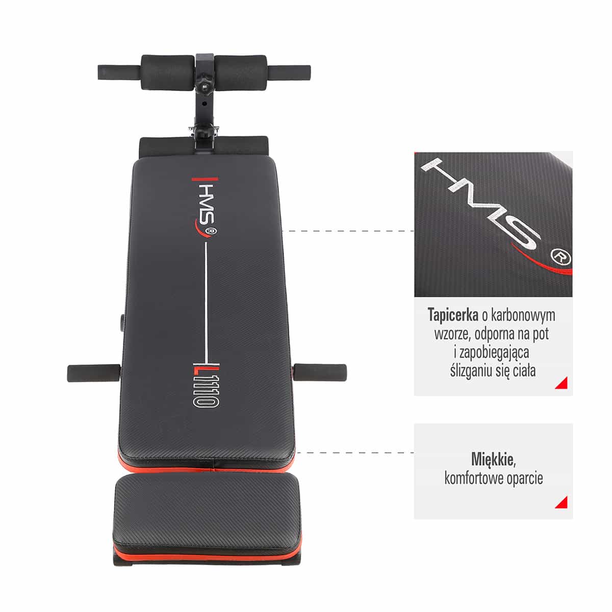 HMS L1110 Exercise bench - ideal for home training! 2
