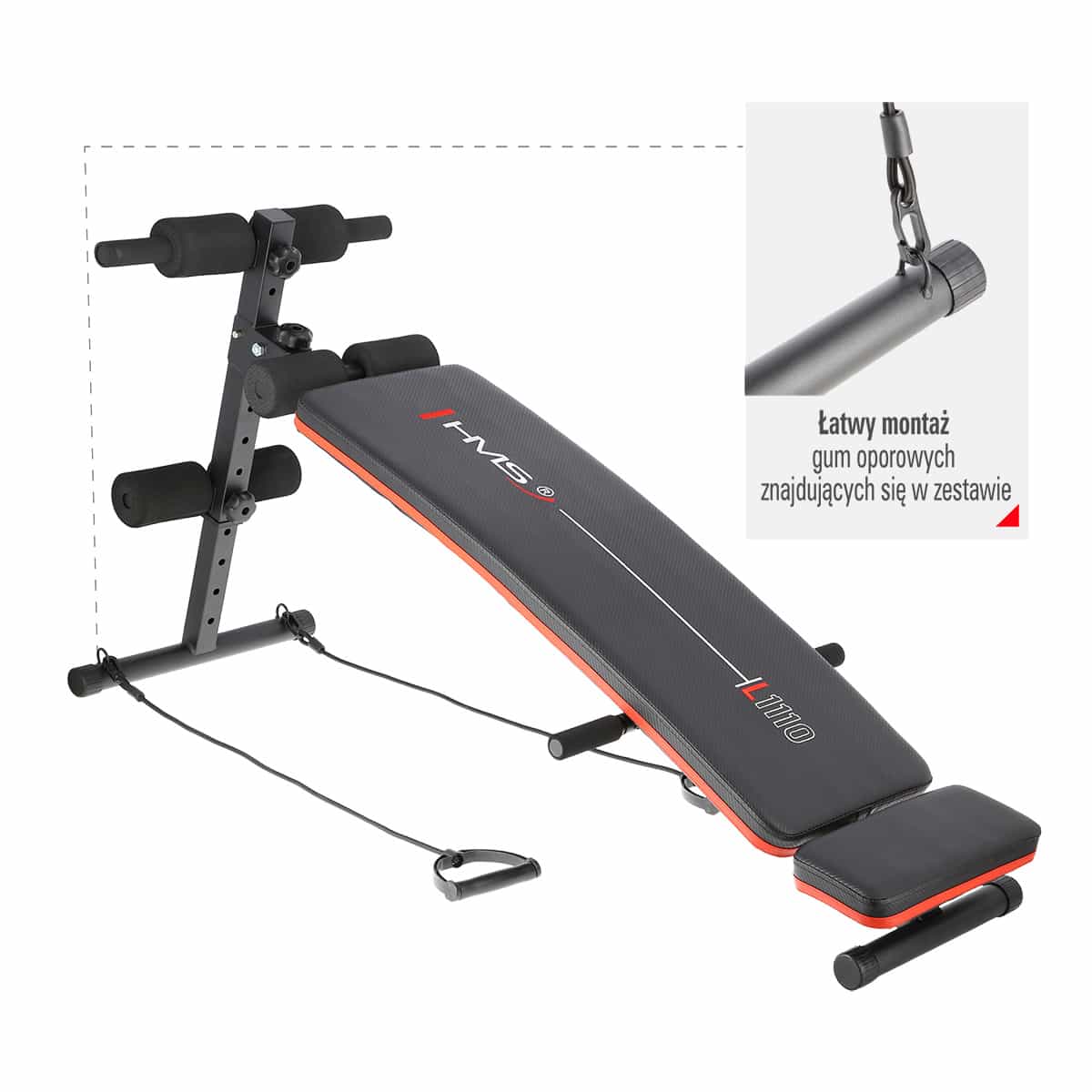HMS L1110 Exercise bench - ideal for home training! 3