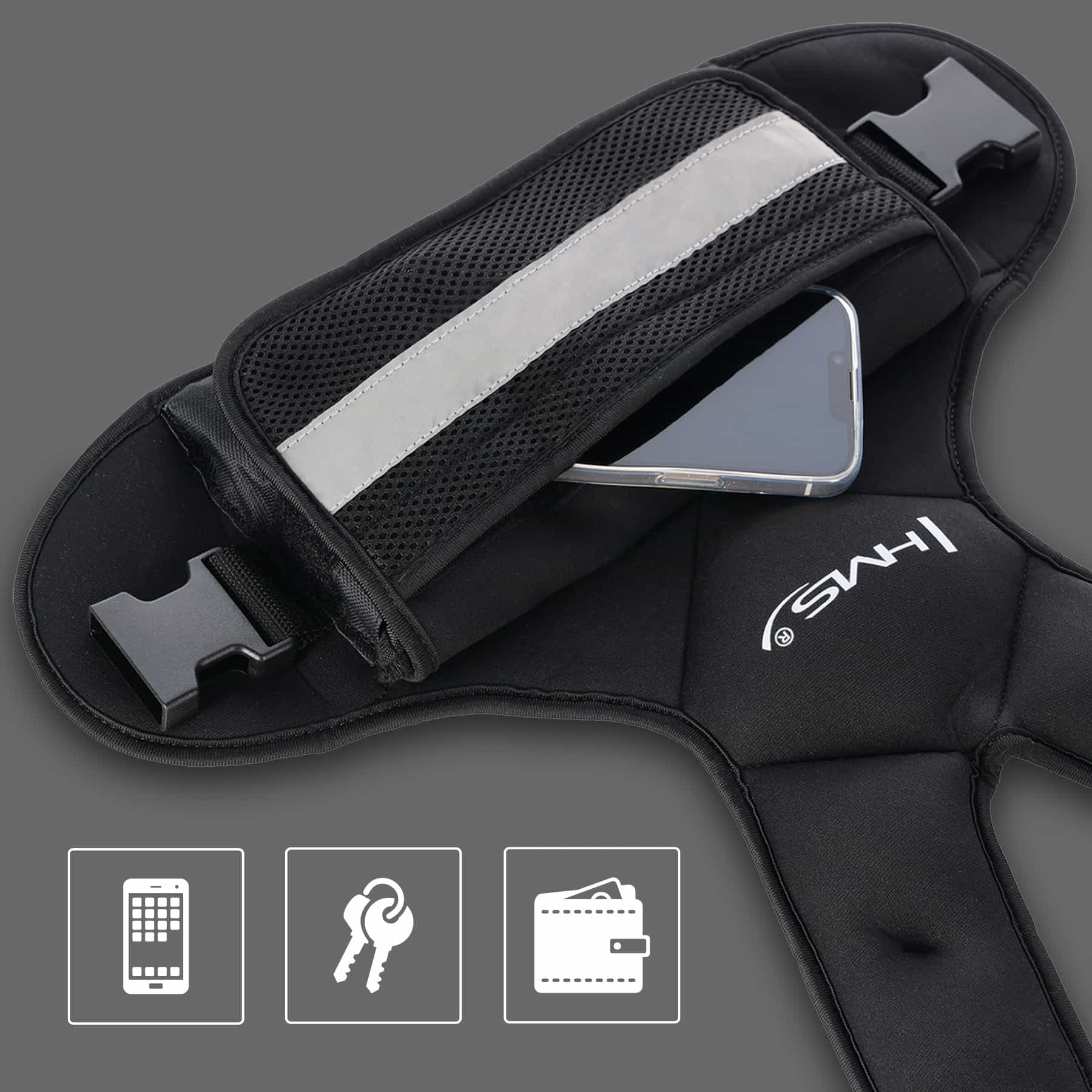 HMS KOR09 Weight vest adjustable 9kg - ideal for strength training 4