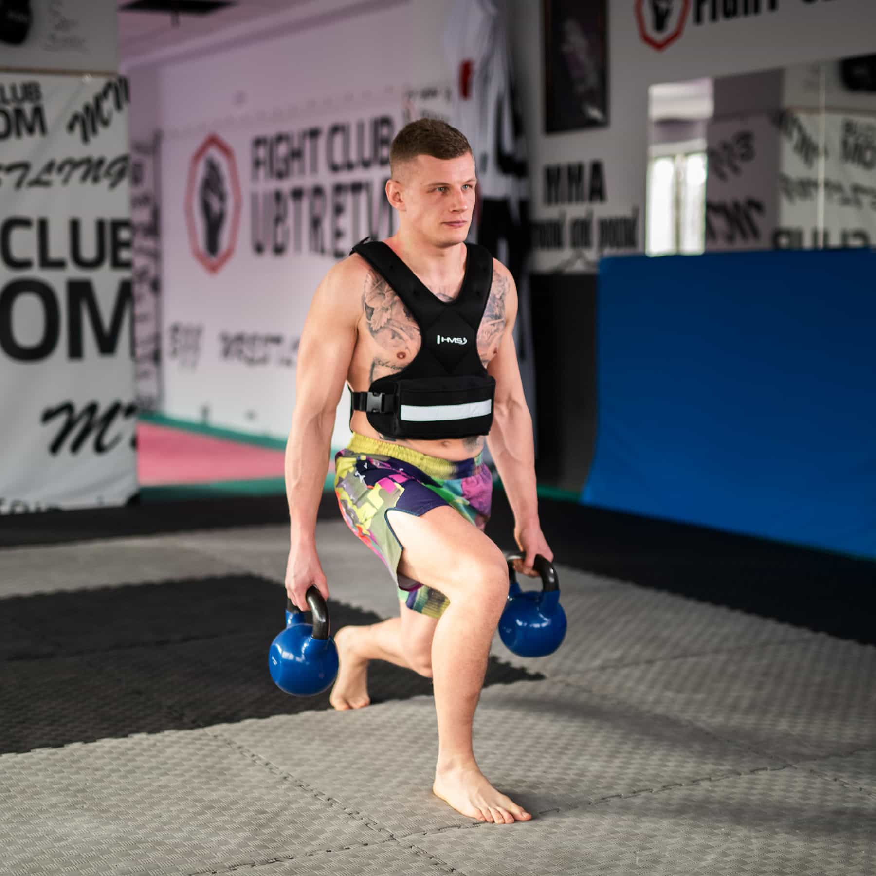 HMS KOR09 Weight vest adjustable 9kg - ideal for strength training 7