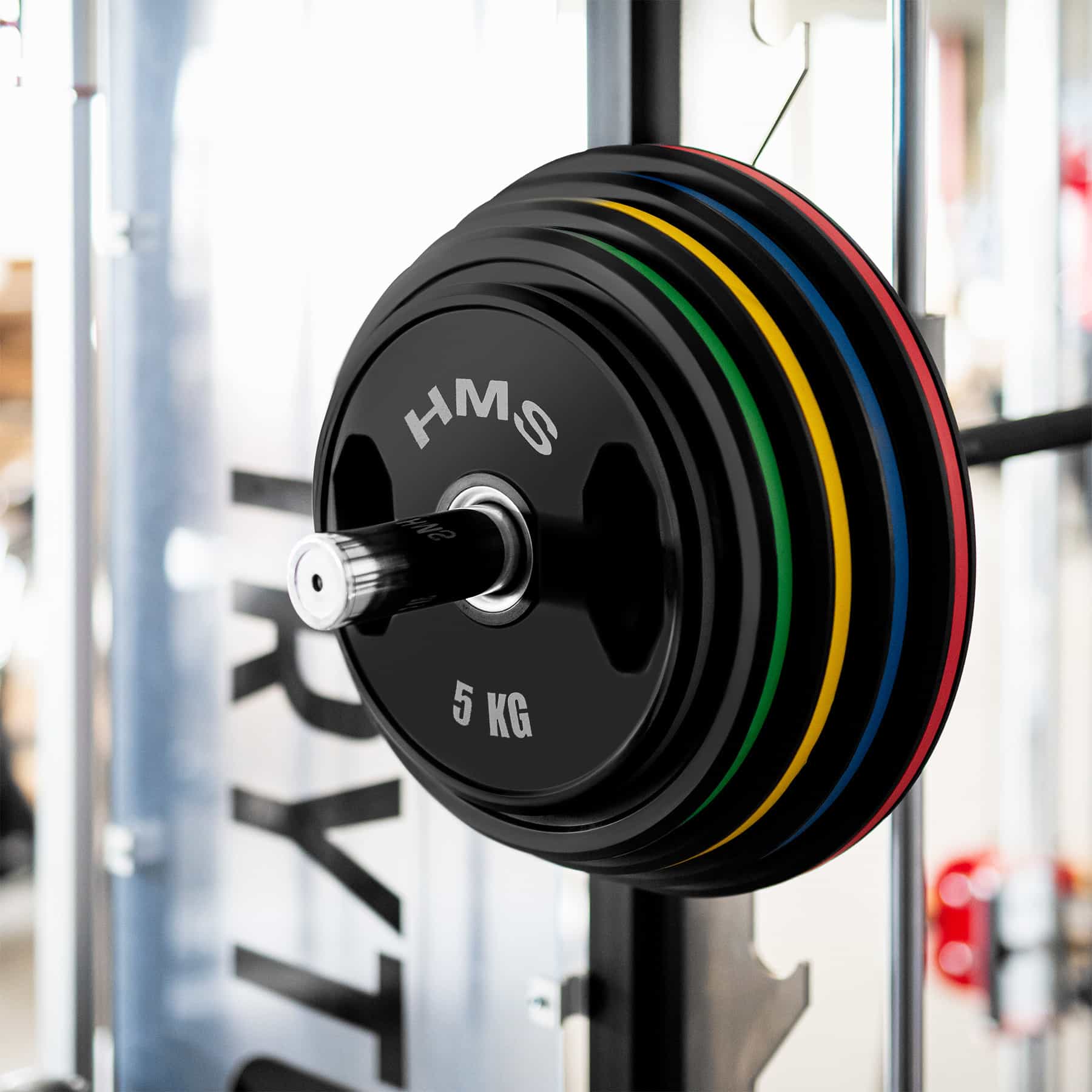 HMS Fitness TOG25 - Olympic Rubber Coated Plate 2 x 25 KG 4