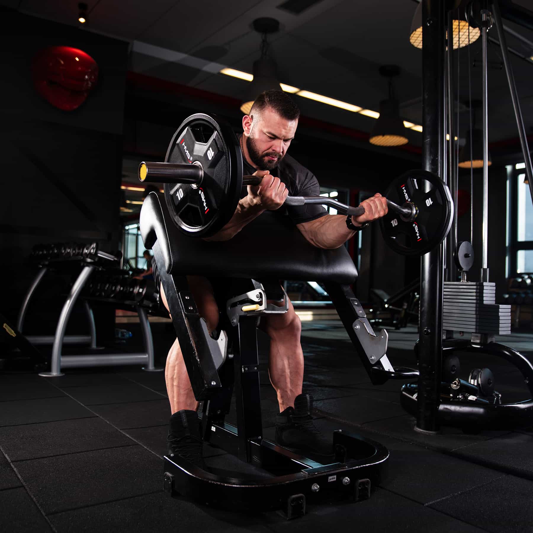 HMS Fitness Olympic Polyurethane Weight Plate CPU 15 kg 4