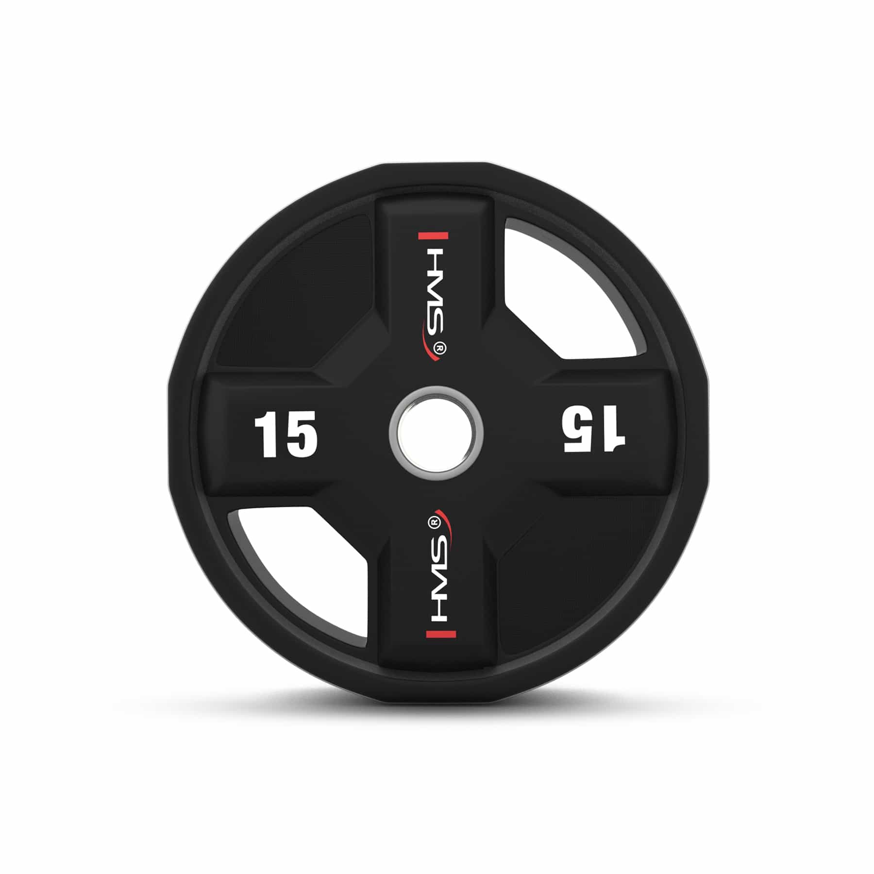 HMS Fitness Olympic Polyurethane Weight Plate CPU 15 kg 6