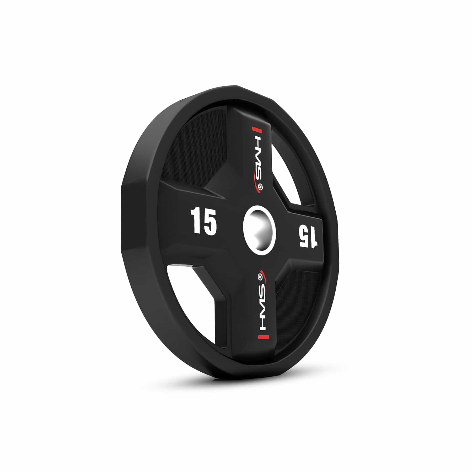 HMS Fitness Olympic Polyurethane Weight Plate CPU 15 kg 7