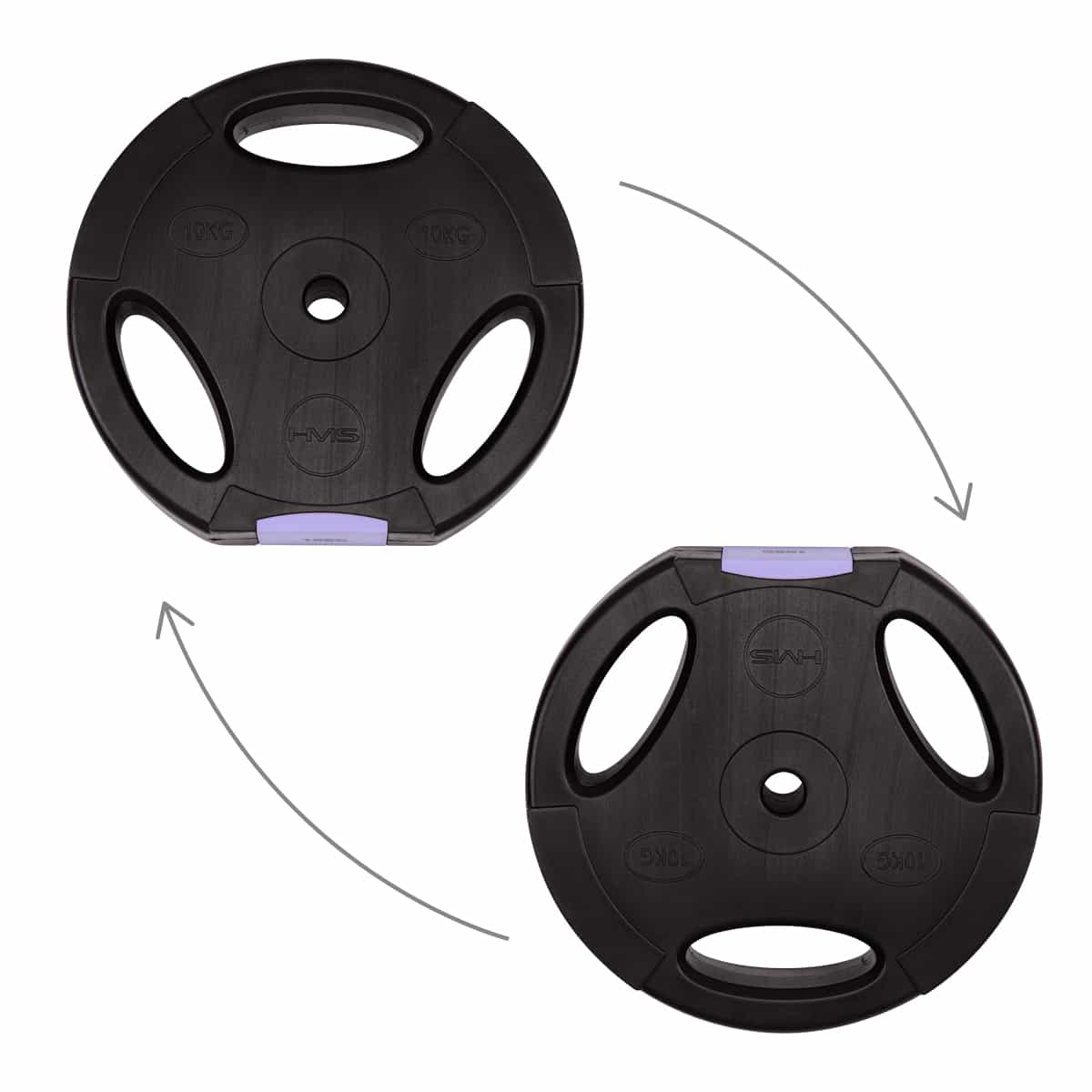 HMS SGSP60 Barbell and Dumbbell Set Composite 62 kg - ideal for home gym 4