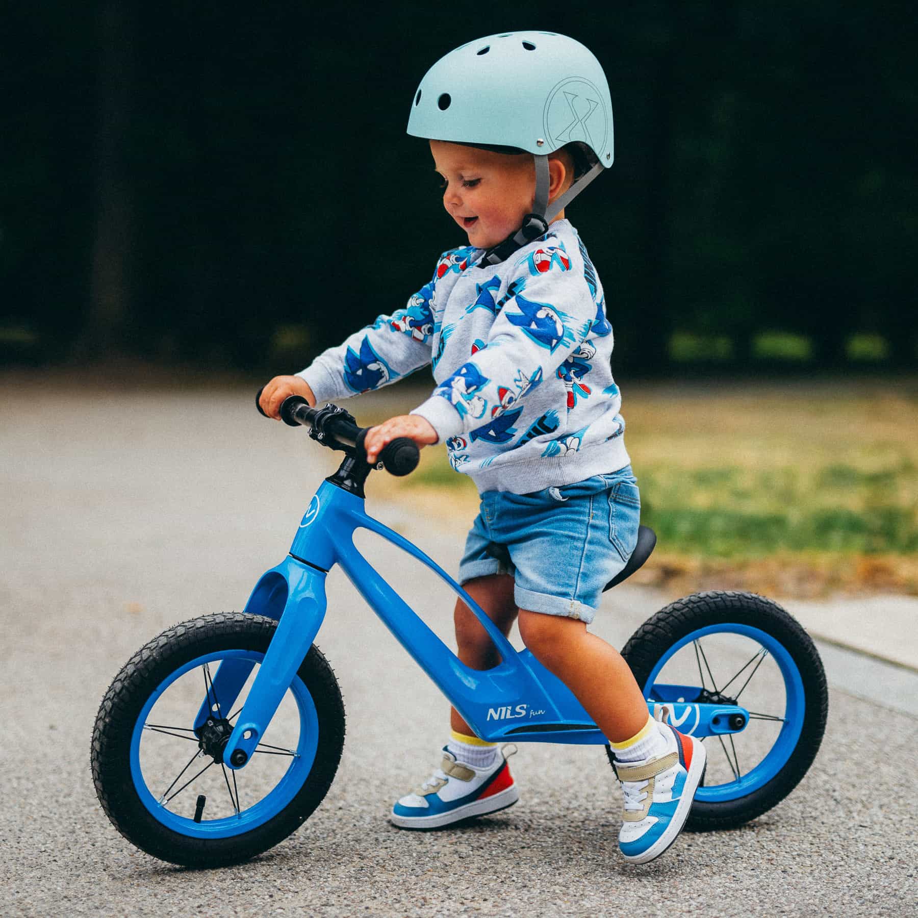 Nils Fun RB901 - LED Balance Bike 12'' blue 6