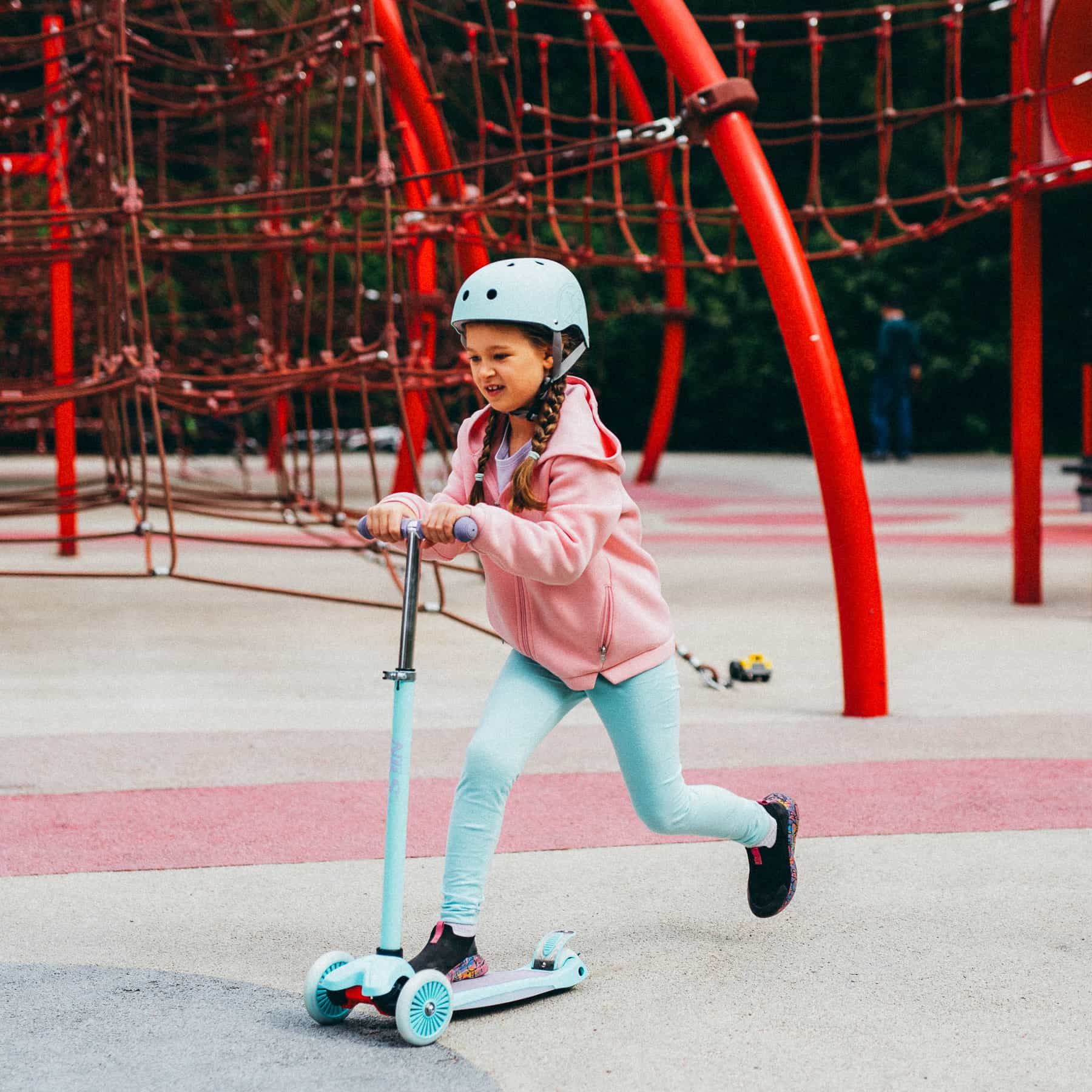 Nils Fun HLB1310 LED Kids Scooter Purple 8