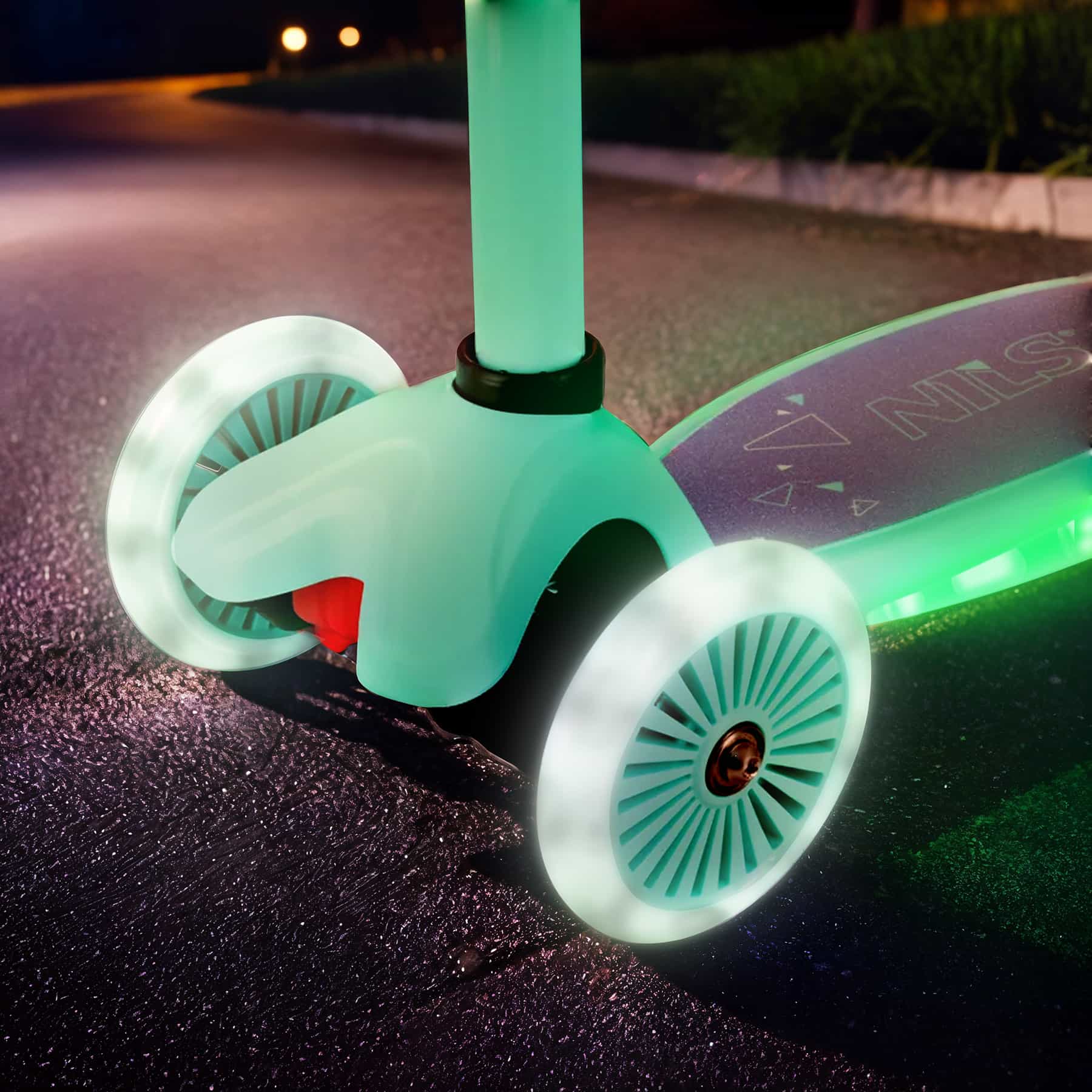 Nils Fun HLB1310 LED Kids Scooter Purple 9