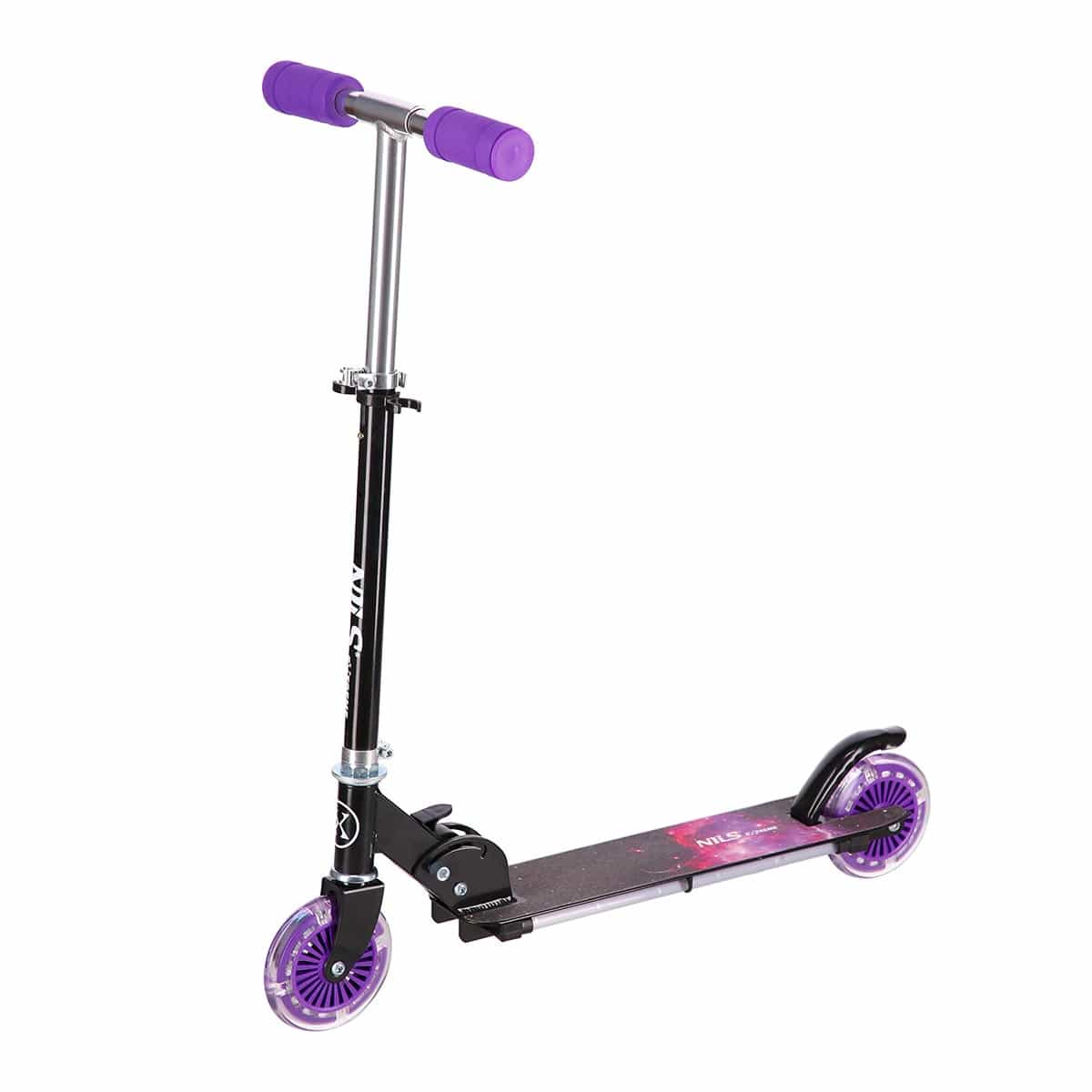 NILS EXTREME HD025 LED - Purple Scooter for Kids 2