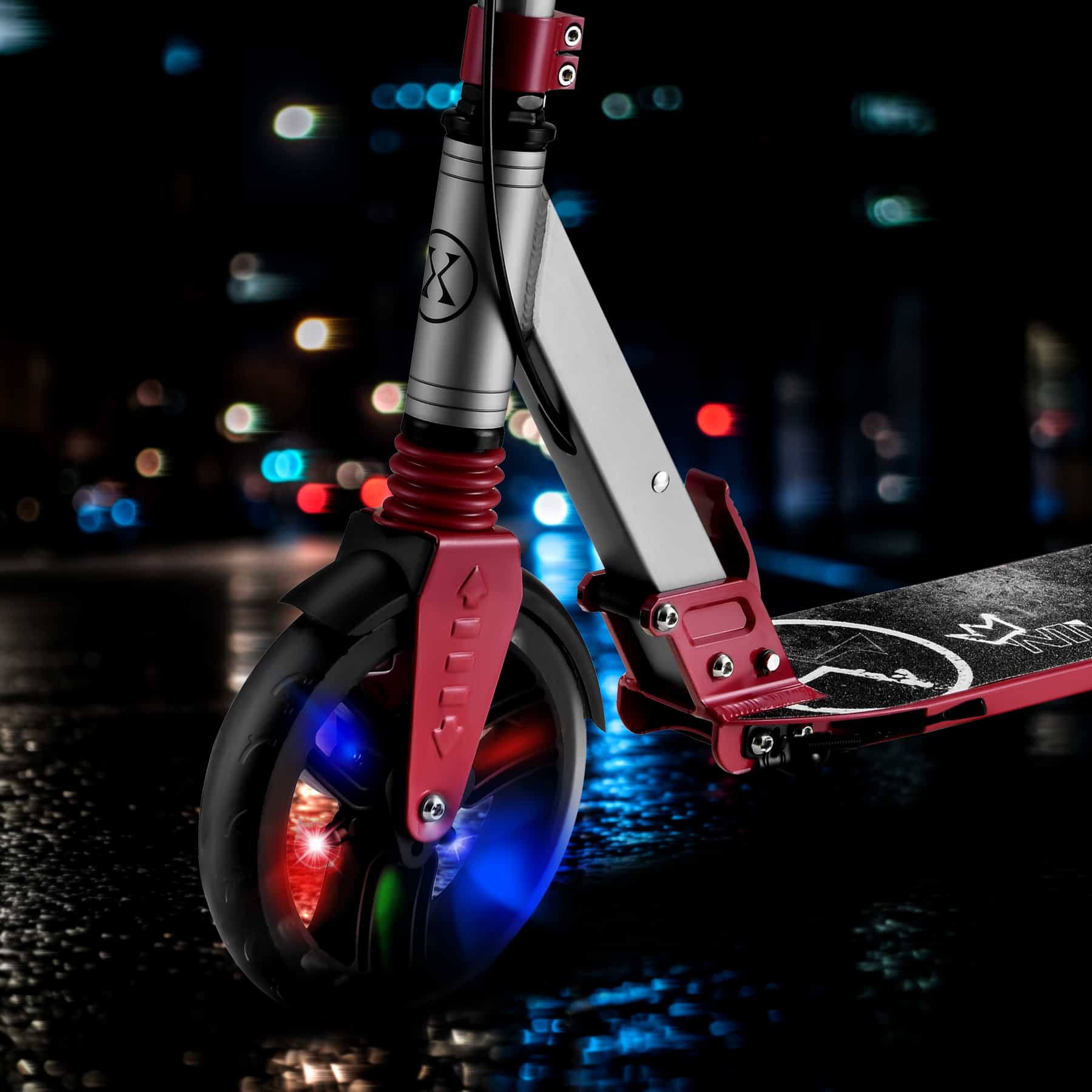 Nils Extreme HM122T LED Scooter with disc brake pink 4