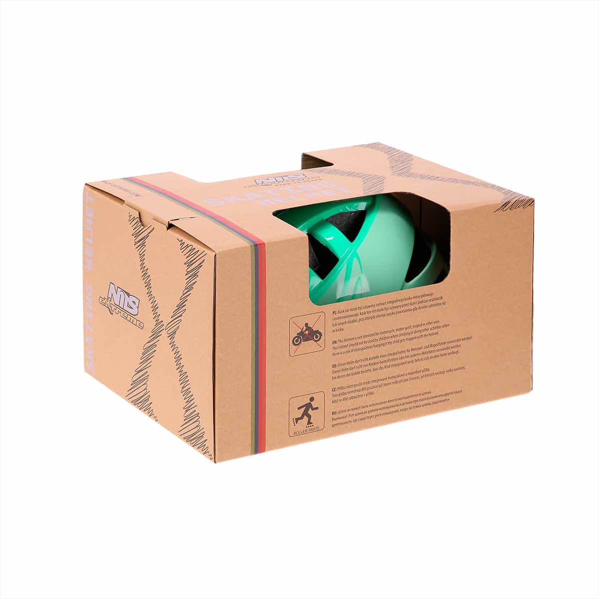 Nils Extreme MTW08 Green - Children's helmet for maximum safety 9