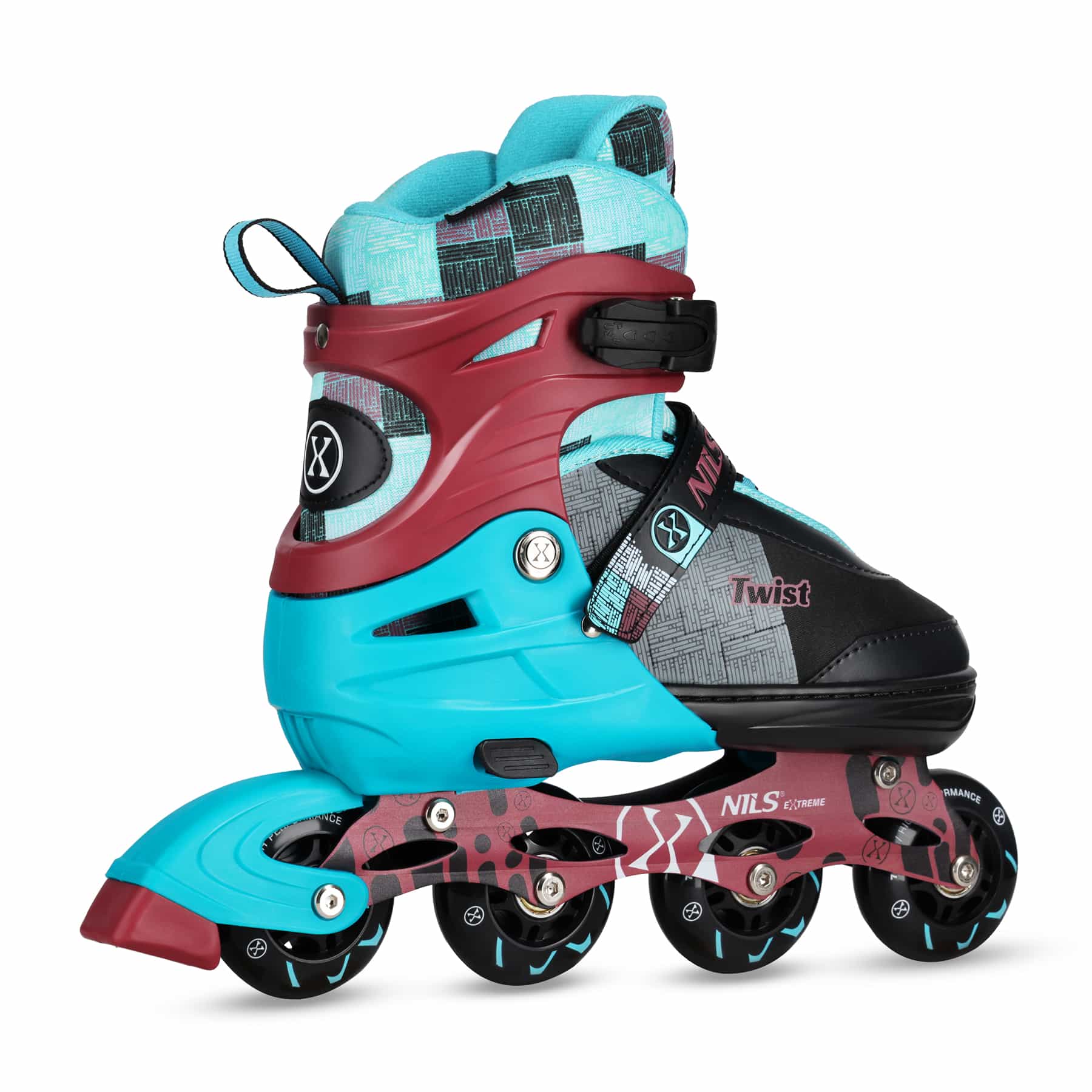 Nils Extreme Twist - Adjustable Inline Skates Blue Size L (39-42) 5