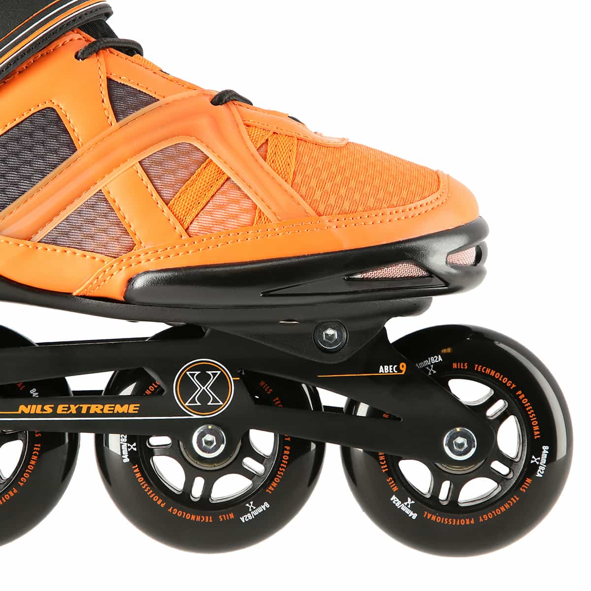 Nils Extreme Inline Skates NA14112 - Black-Orange, perfect for slalom 7