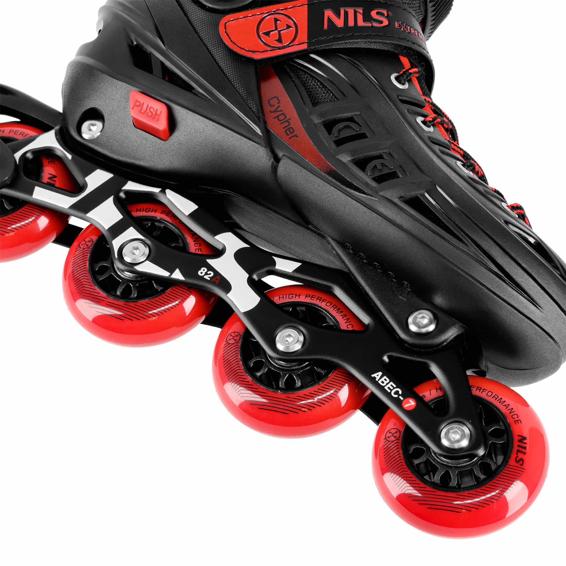 NILS Extreme Cypher NA18811A Roller skates red size M - perfect as a gift 6