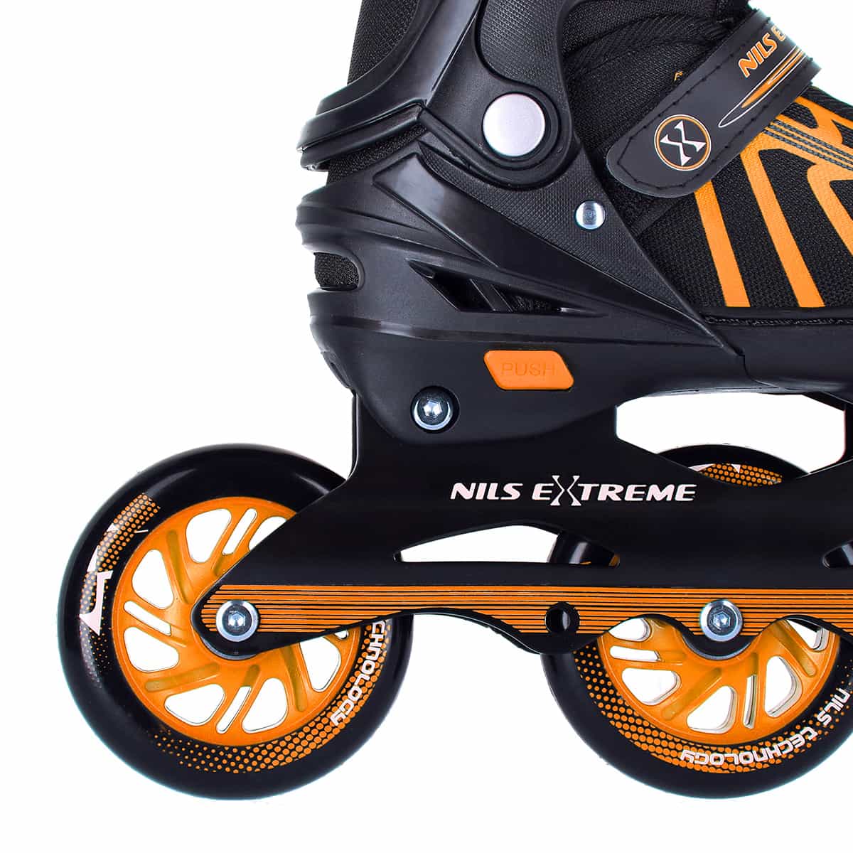 NILS eXtreme Roller Skates NA18812 - orange, size S (29-33) - ideal for children and teenagers 6