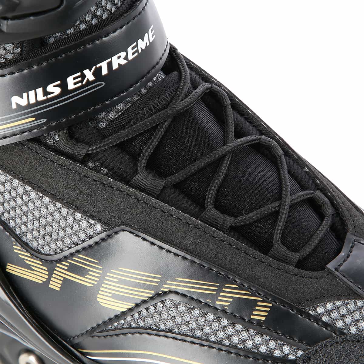 Nils Extreme NA2150 black and gold roller skates size 41 7