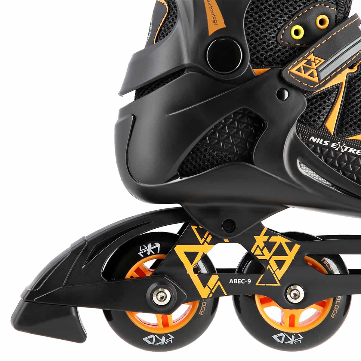 Nils Extreme NA9022 - Inline skates black-orange size 40, ideal for recreational rides 6