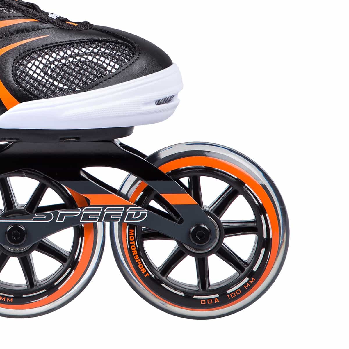 Nils Extreme Roller Skates NA1060S - black-orange, size 41 6