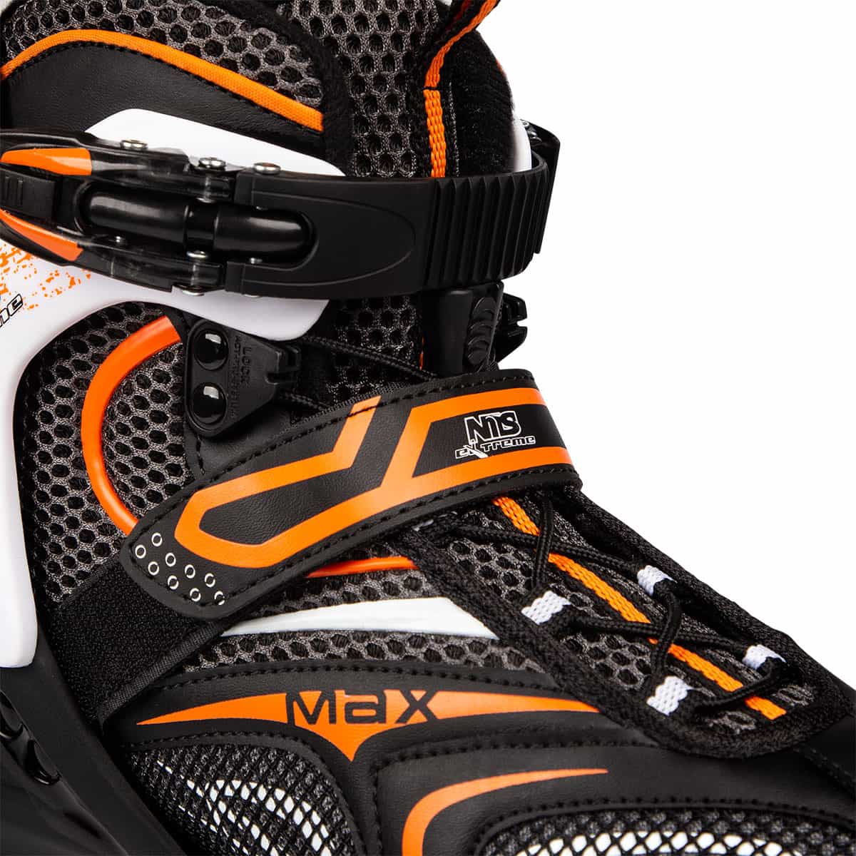 Nils Extreme Roller Skates NA1060S - black-orange, size 41 8