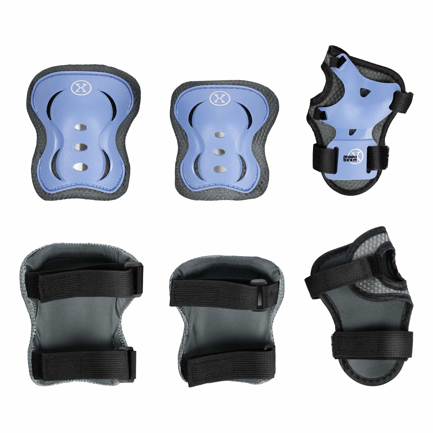 Nils Extreme Moonbeam roller skate, pad and helmet set blue, size S (31-34) 6