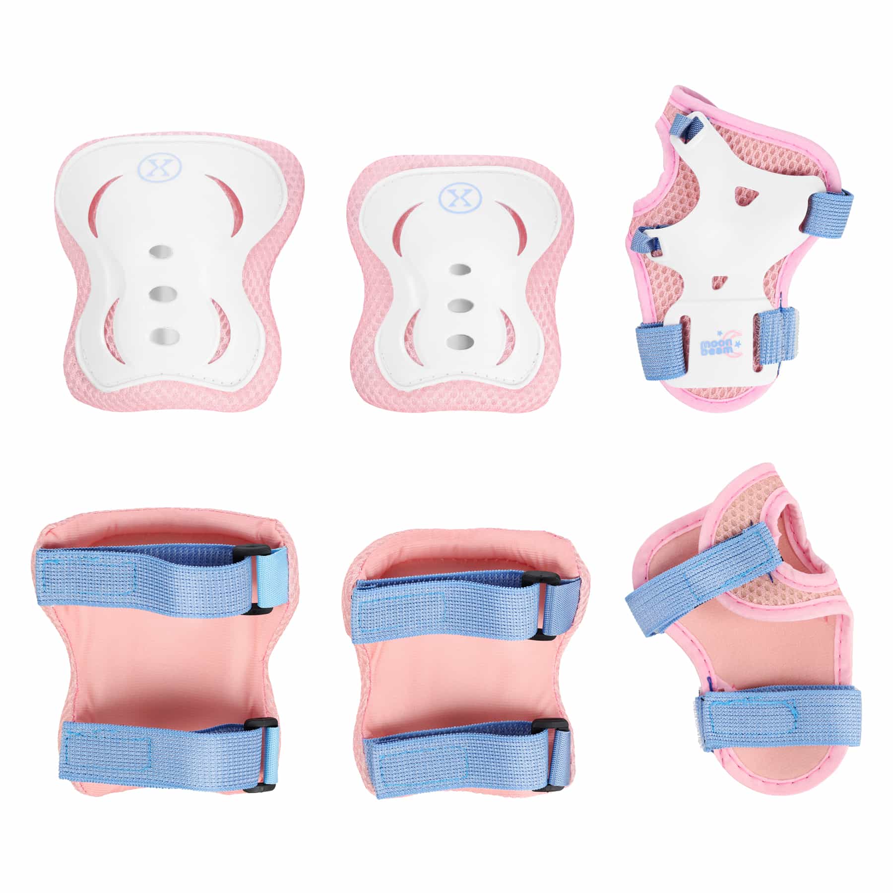 Moonbeam LED Roller Skates and Pads Set white size M (35-38) Nils Extreme 6