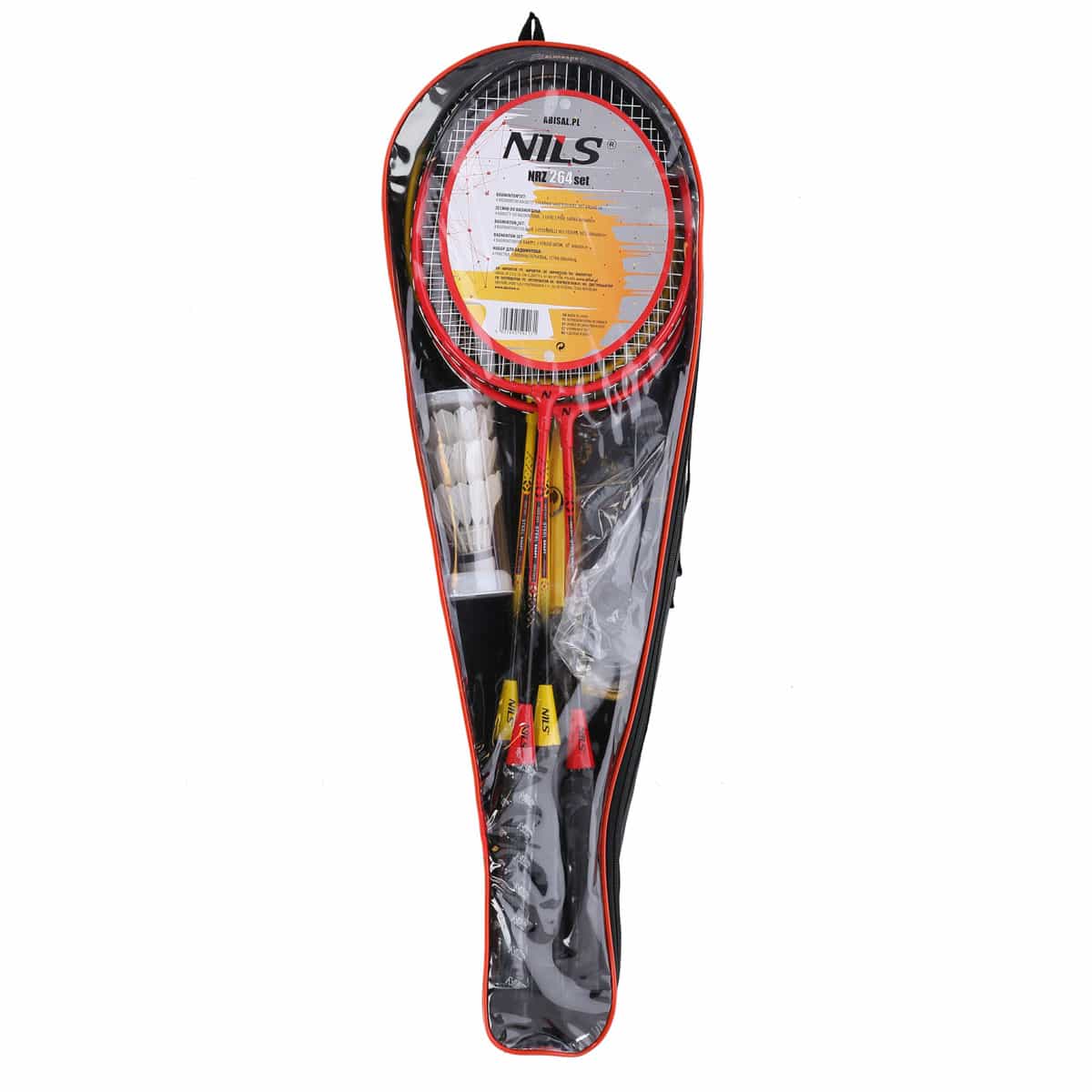 Nils Badminton Set 4 Rackets + Shuttlecocks + Net - perfect as a gift 6