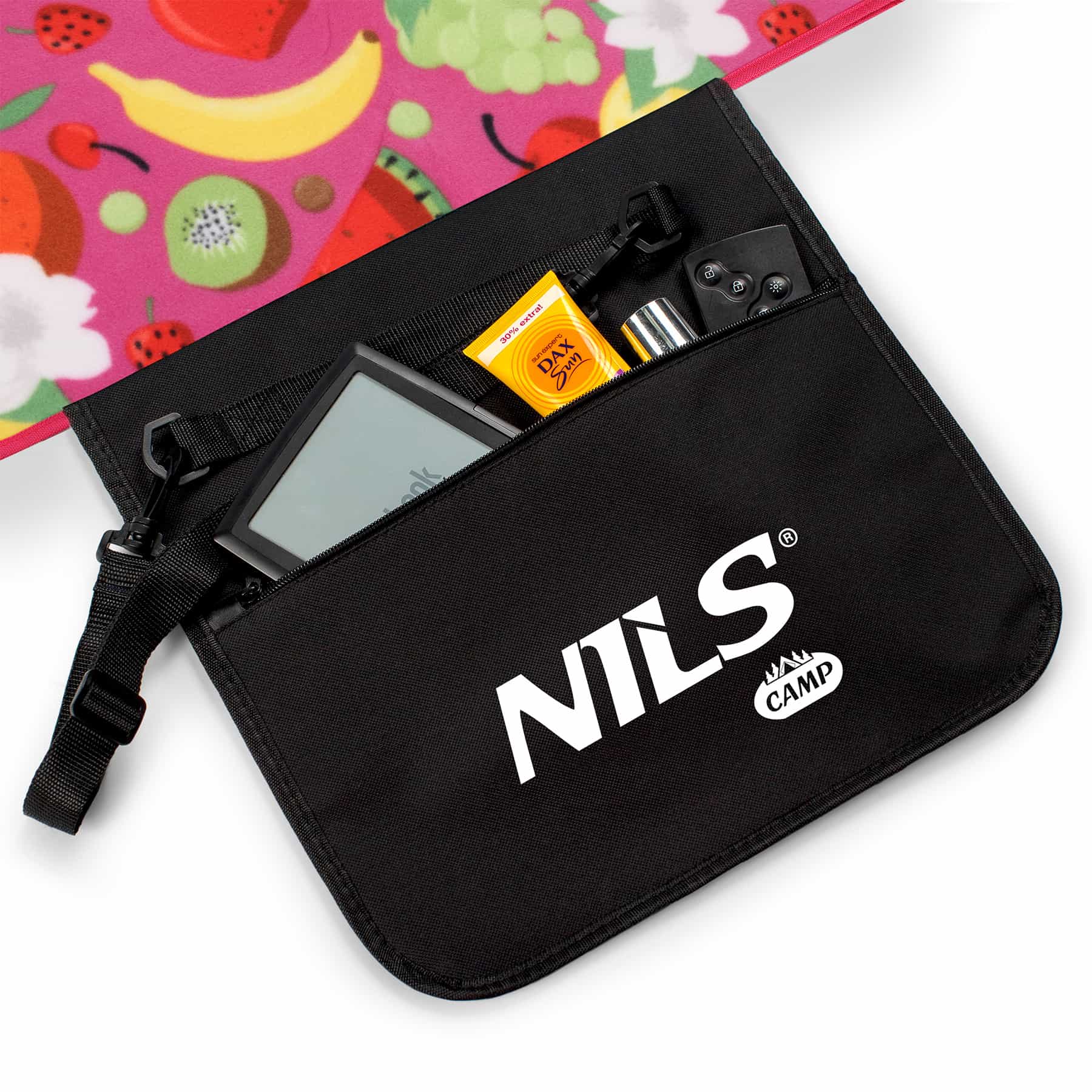 NILS CAMP NC2223 Picnic Blanket Fruits 200x200 PE ALU - comfort and style 8