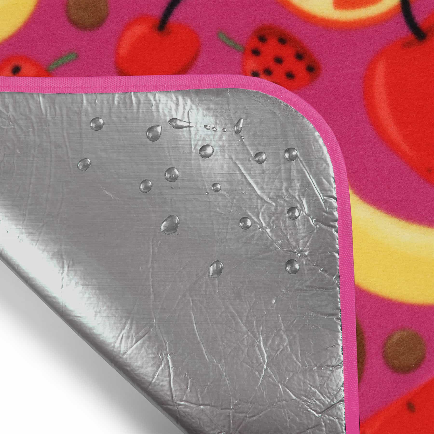 NILS CAMP NC2223 Picnic Blanket Fruits 200x200 PE ALU - comfort and style 10