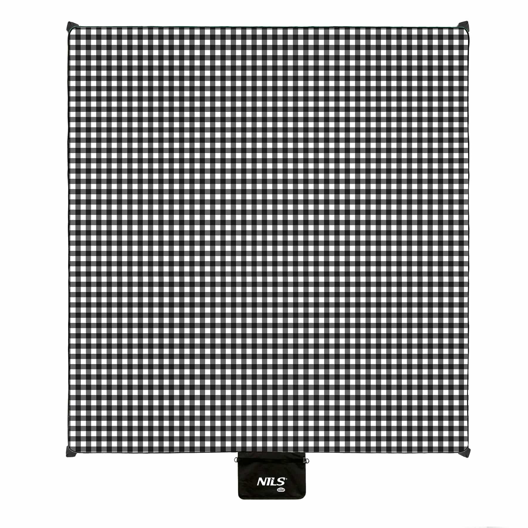 NILS CAMP NC2310 picnic blanket white-black 300 x 200 cm - perfect for picnic 7