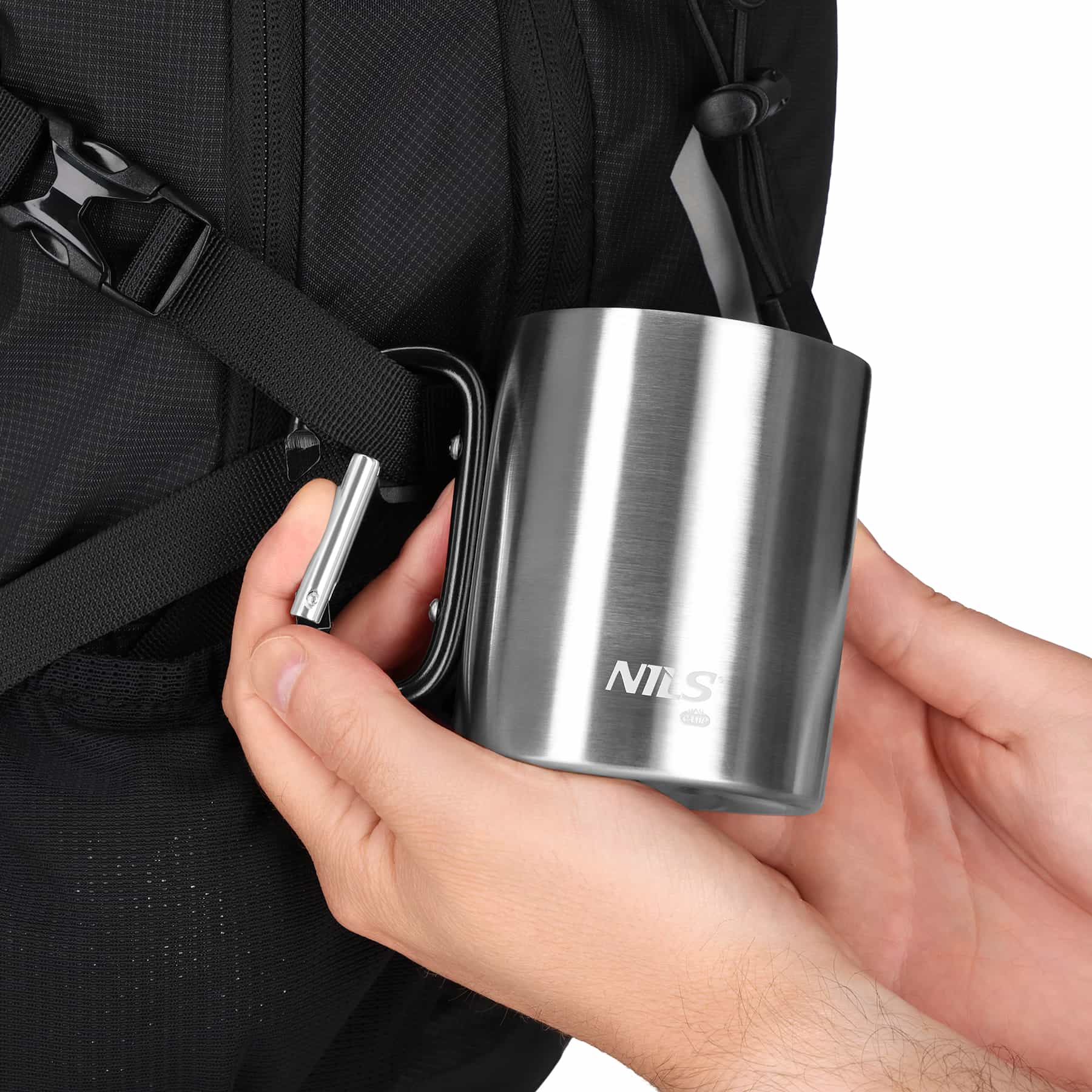 Nils Camp NC17110 Camping Mug with Carabiner 330 ml - perfect for trips 4