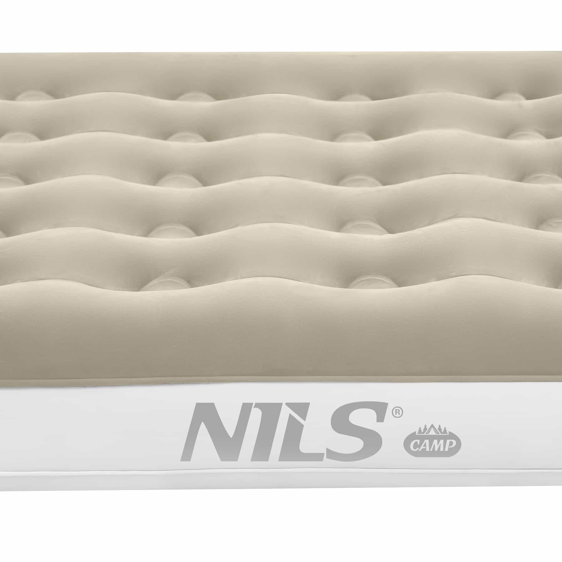 Nils Camp Inflatable Camping Mattress - Beige comfort for trips 8