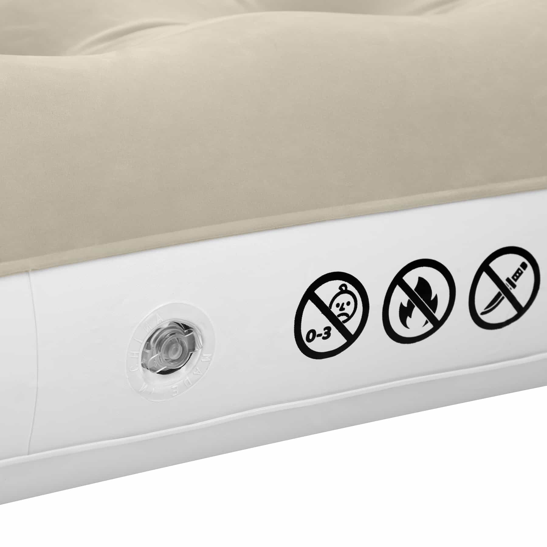 Nils Camp Inflatable Camping Mattress - Beige comfort for trips 9