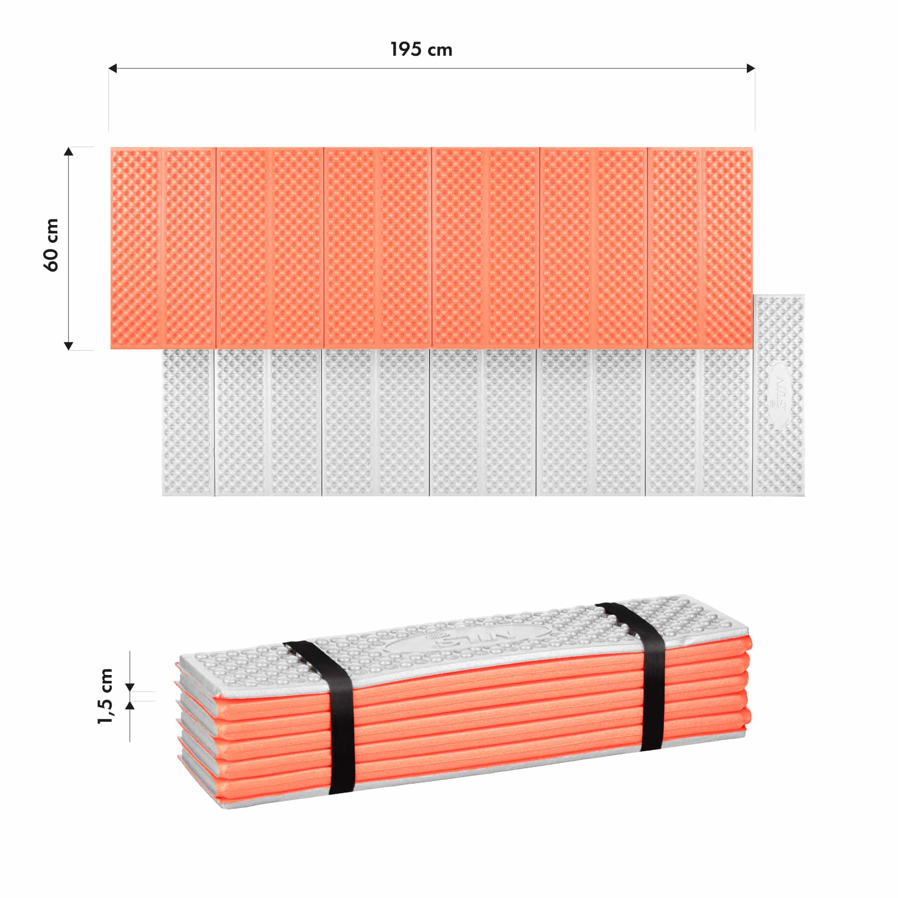 Nils Camp NC17103 - Folding camping mat 195 cm with aluminum backing 4