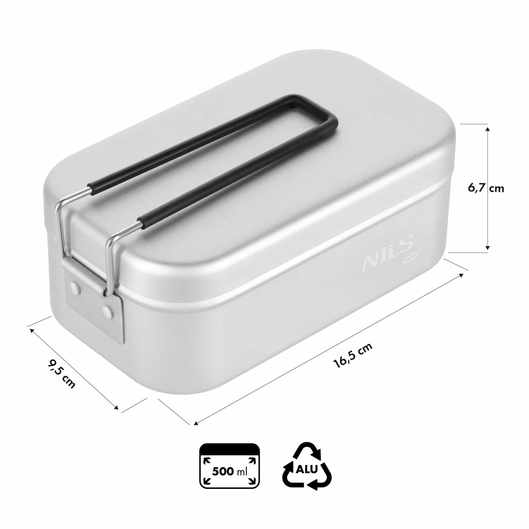 Nils Camp Aluminum Mess Tin 500 ml - perfect for every trip 3