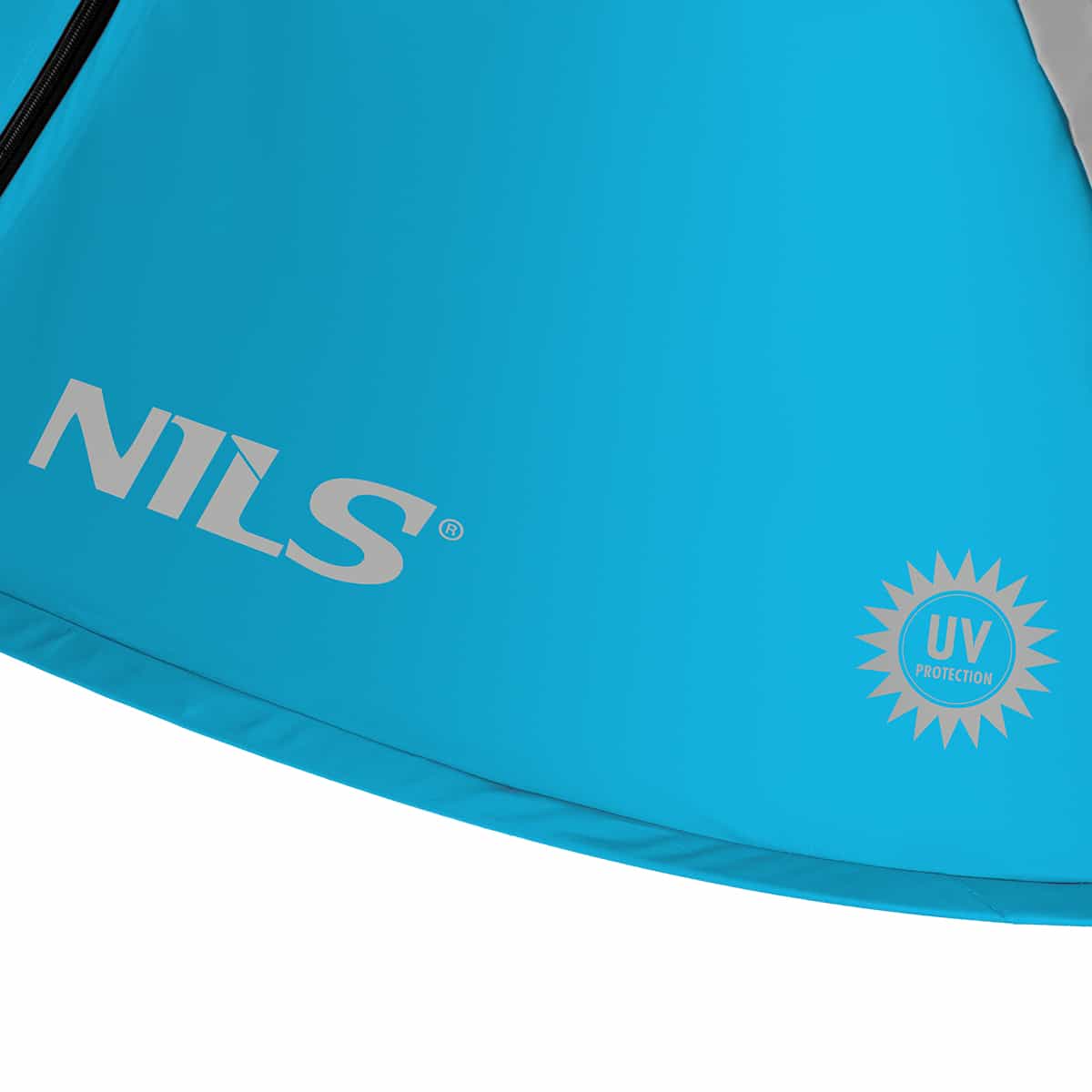 NILS Blue self-deploying beach tent - perfect for relaxing by the water 7