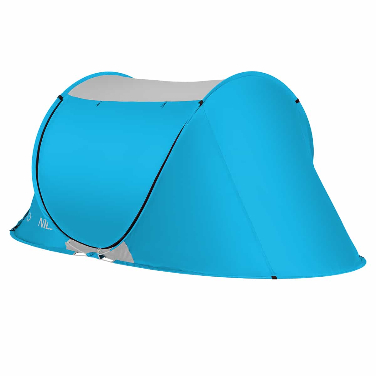 NILS Blue self-deploying beach tent - perfect for relaxing by the water 9