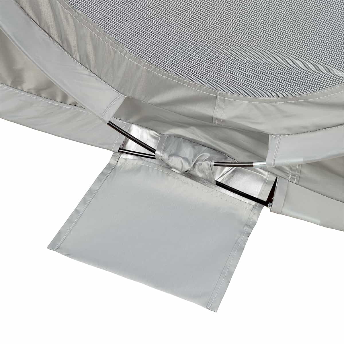 NILS Blue self-folding beach tent with floor 5